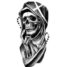Skull Tattoo Temporary Fake Tattoo xqb528