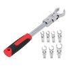 9Pcs Replaceable Wrench Set Flexible Head 180° Rotating Torsion Wrench