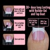 NOVO OVO White French Tip Toe Nail Tips with Moon