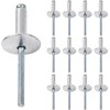 Aluminium Blind Rivets with Large Flange 60 Pieces 4.8 mm