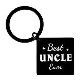 Christmas Gifts for Uncle Keychain from Niece Nephew Thank You Appreciation Gifts for Uncle Birthday Gifts for Men Uncles - Best Uncle Ever Keychains