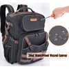 WELKINLAND Waxed-Canvas Tool Backpack - Heavy-Duty Electrician Backpack with HVAC