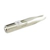LED Lighted Stainless Steel Eyebrow Tweezers - Durable and Lightweight