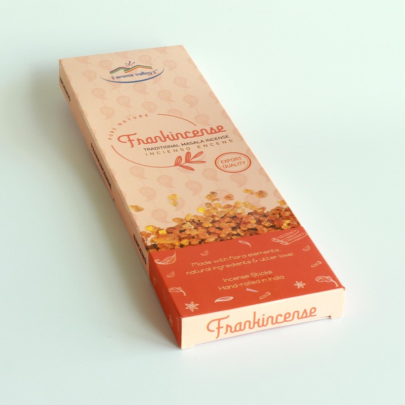 Aroma Valley Indian Frankincense Incense Sticks - Traditional Handcrafted Masala