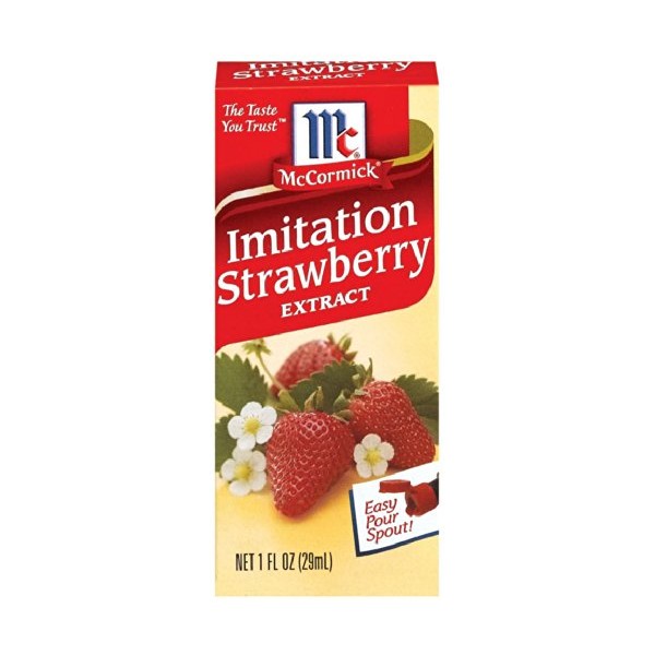 McCormick Strawberry Extract with Other Natural Flavors, 1 FL OZ (Pack of 18)