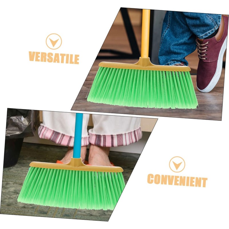 Baluue 2pcs Broom Replacement Angled Cleaning Broom Refills Sweeper for