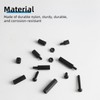 600PCS M3 Male Female Nylon Hex Spacer Standoffs Screws Nuts,