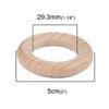 SiAura Material Pack of 2 Natural Beech Wood Rings 5