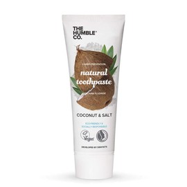 Humble Natural Toothpaste - Zahnpasta - with fluoride - mit Fluorid - Coconut & Salt - Kokosnuss & Salz - 5 x 75 ml