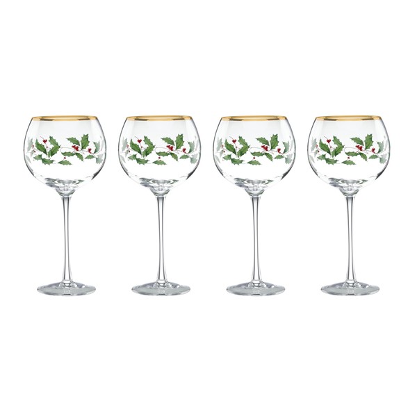Lenox 856101 Holiday 4-Piece Wine Glass Set