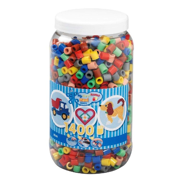Hama 10.8543 1,400 Maxi Beads in Tub Mix 69