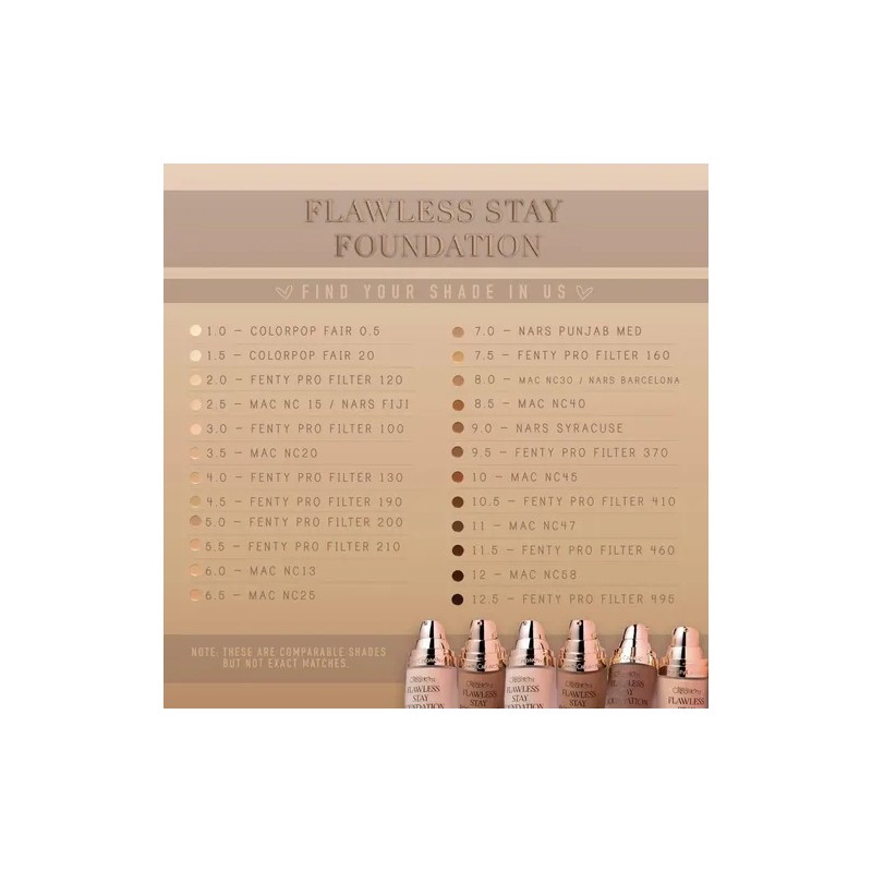 Flawless Stay Liquid Foundation | Base De Maquillaje Liquida
