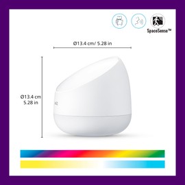 WiZ Tunable White and Color Squire Table Lamp (620 lm), LED Light with 16 Million Colours or Warm to Cool White Dimmable Light, Smart Light Control via WiFi by Voice/App, White