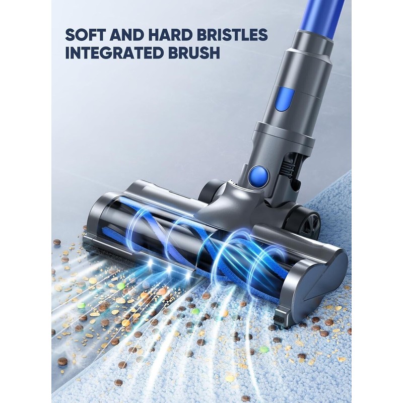 INTETURE 40Kpa Cordless Vacuum Cleaner 450W Lightweight Stick Vacuum Cleaner