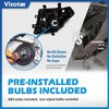 Vizotae Headlights for 2005-2008 Nissan Frontier/2005-2007 Nissan Pathfinder Halogen Headlamp