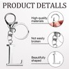 ORUZA Letter Keyring Alphabet Initial Keychain, Metal Letter Key Ring
