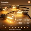 addlon 50FT LED Outdoor String Lights with Edison Shatterproof Bulbs,
