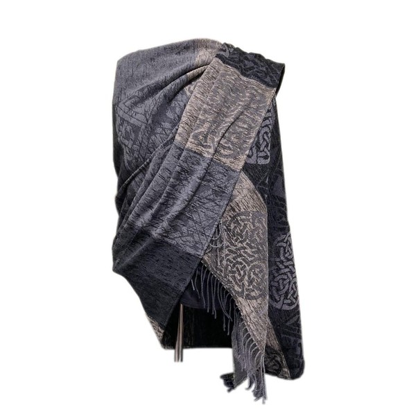 Calzeat Of Scotland Ladies Celtic Knot Wrap, Irish Design Made
