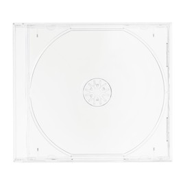 0.4 inch (10 mm) Thick CD Jewel Case, Stores 1, Transparent, 10 Pieces, Transparent (Clear)