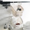 Hanging Bathroom Storage Basket – Wall-Mounted Plastic Organizer Bin for
