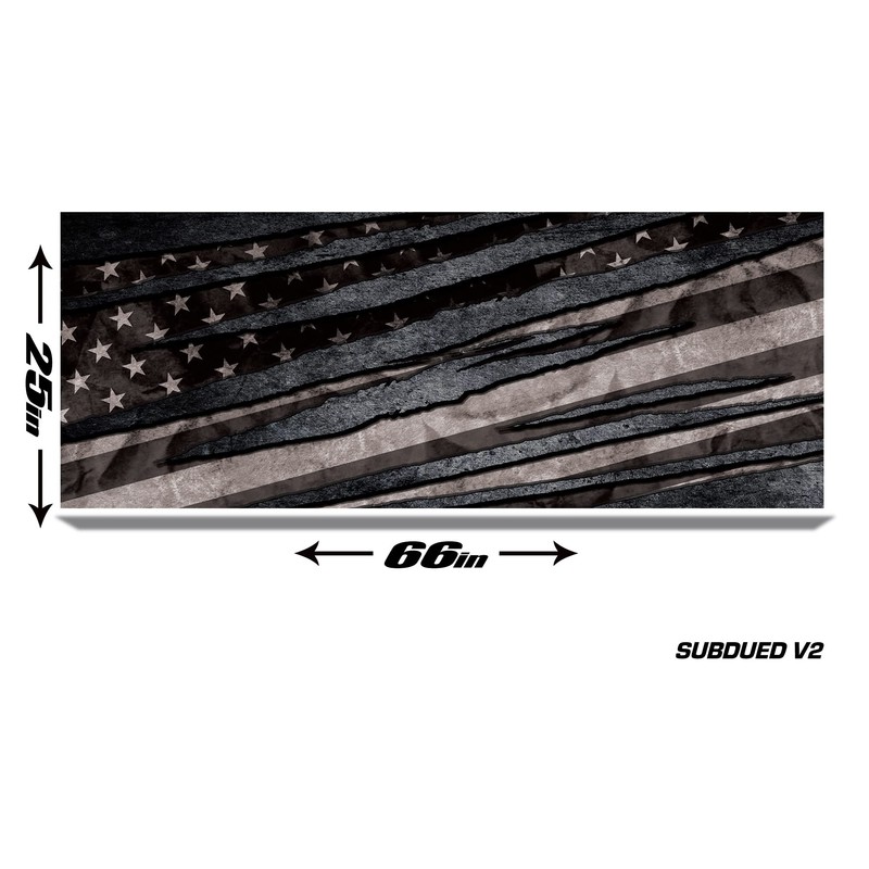 Factory Crafts Tailgate Vinyl Graphic Decal Wrap-Universal Trim to Fit