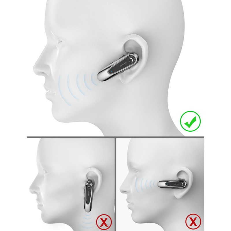 Link Dream - Auricular Bluetooth inalámbrico CVC8.0 para teléfono celular,