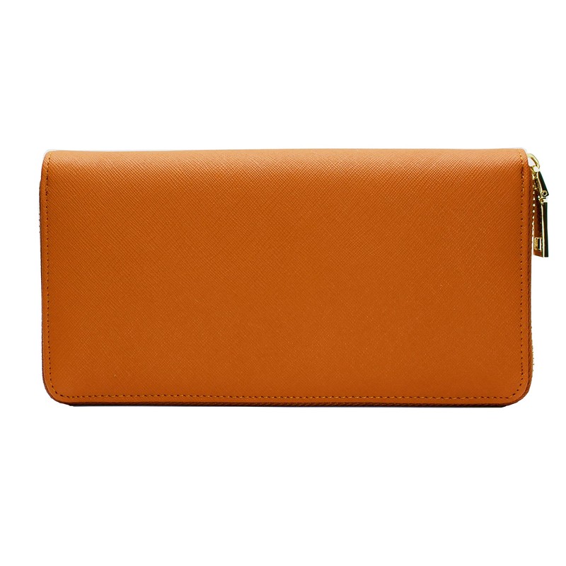 [Charming Leather] Women's Long Wallet, Cowhide Leather, Garson, 24 Cards,