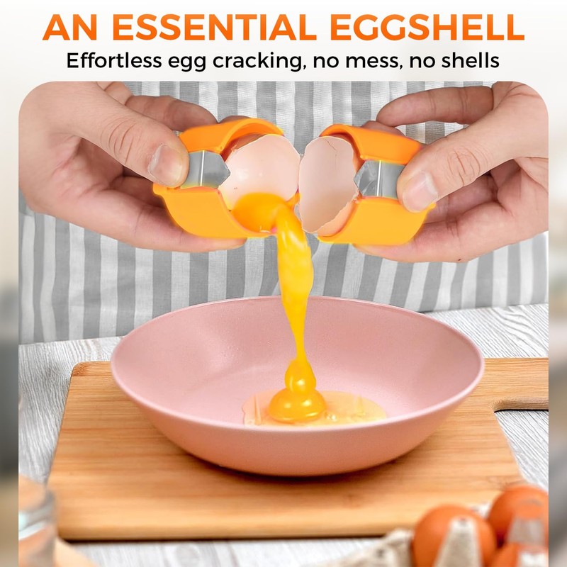 Egg Cracker Tool | Easy Shell Egg Opener | Handheld