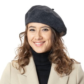 Seeberger Scheffau Series Women's Knitted Beret - Black (Black 0010)
