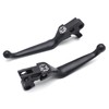 HTTMT- Black Skull Brake Clutch Hand Lever Compatible with H-D