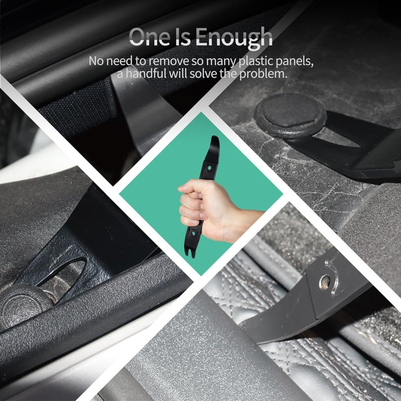 Prozwee 4140 Steel Multi-function Trim Removal Tool,Durable Pay Bar for