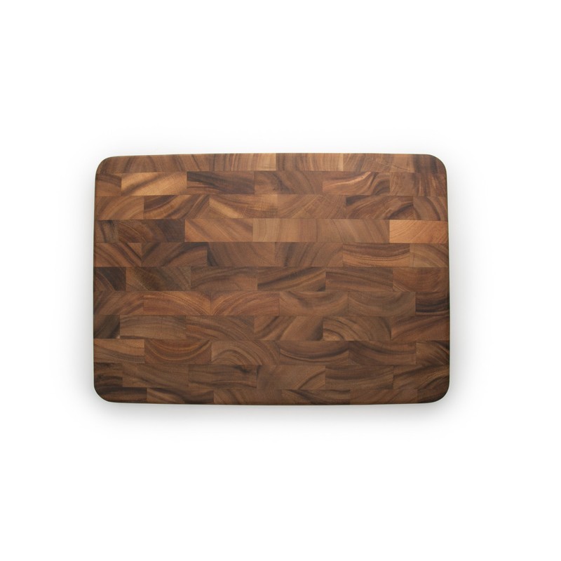Ironwood Gourmet Large End Grain Prep Station Acacia Wood Cutting