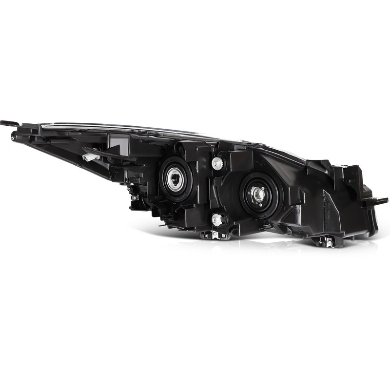 LSAILON Fit For Mazda 3 2010-2013 Headlight Assembly Black Housing