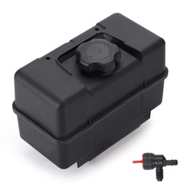 Kerlista 691993 Plastic Fuel Tank with Shut Off Valve and Cap Fuel Gas Tank Compatible with Lawn and Garden Equipment Engines - Lawnmower Gas Tank for Remote Mounting