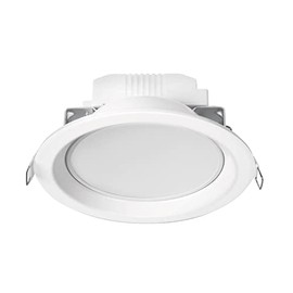 Volteck Lait EMP-101L, Luminario LED empotrado de 6 W, luz de día 6500K, redondo, color blanco