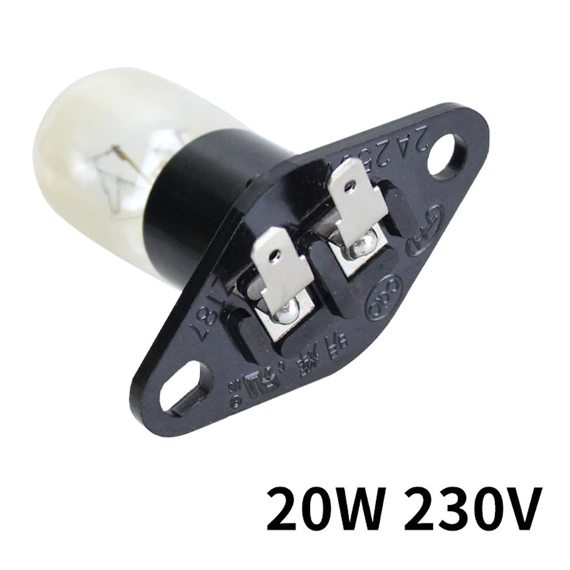 BELOWSYALER Microwave Bulb,230V 20W Microwave Light Lamp Bulb & Holder,