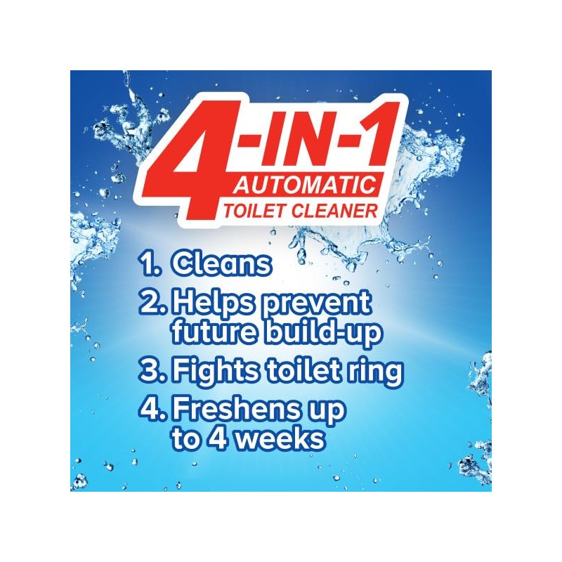 Soft Scrub 4-in-1 Rim Hanger Toilet Bowl Cleaner, Sapphire Waters,