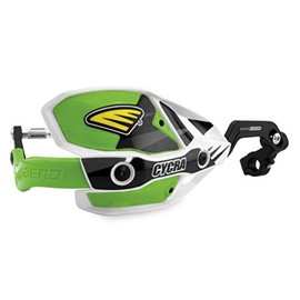 Cycra 1CYC-7408-72X Ultra ProBend CRM Handguards - 1-1/8in. Clamp - White/Green/Green