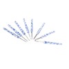 8pcs Crochet Hook Set Blue White Porcelain Printing Hand Polished