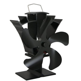 Tomersun 5 Blades Log Burner Fan Mini Wood Stove Fan Heat Powered Fans Small Eco Fireplace Fan Silent for Wood Burning Stove Log Burner Fireplace