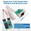 M.2 2.5G Gigabit LAN Ethernet Card, M.2 Key A+E 2.5