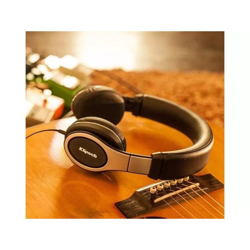 Klipsch Reference On-Ear Premium Headphone, Black- Black (1060417)