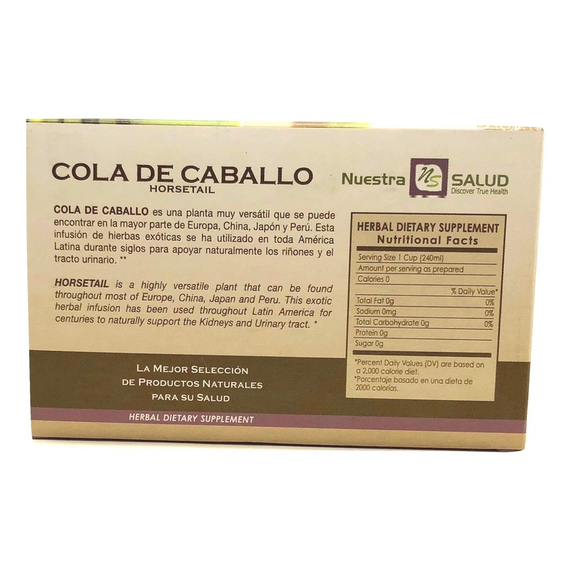 Horsetail Cola De Caballo Filter Tea Value Pack (60 tea