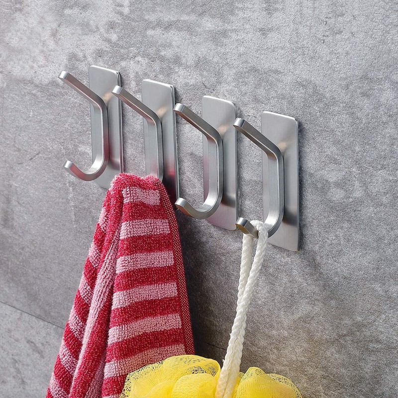 YIGII Towel Hook/Adhesive Hooks - Wall Hooks for Coat/Robe/Towels Stick