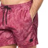 BOSS Men's Standard Tropical Print Swim Trunks, Medium Red Palm