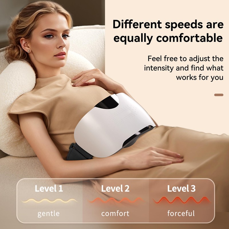 Automatic Abdominal Massager, Bianstone Belly Rubbing Instrument, Dual-use for Waist