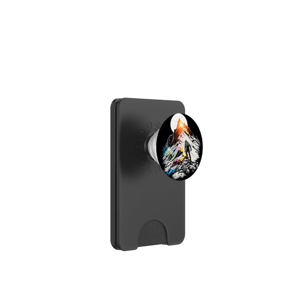 Outdoor hiking, Mountain climbing with Hiking Gear climbers PopSockets PopWallet
