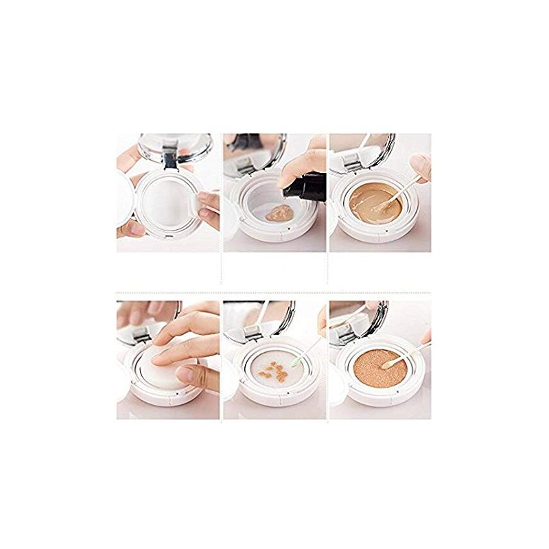 DNHCLL White Empty Luxurious Portable Air Cushion Puff Box BB