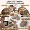 1 Pair Coffee Cotton Heat Resistant Striped Mini Oven Mitts
