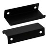 LC LICTOP 80mm/3.15" Black Modern Style Finger Edge Tab Pull